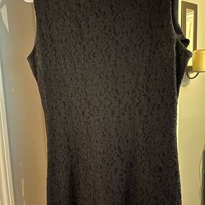 LIZ CLAIBORNE navy eyelet/lace dress size 8